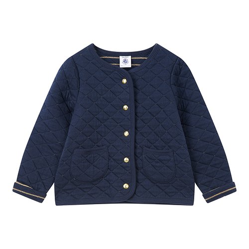 [베이비 여아] 다이아 퀼팅 스냅 자켓 [0-36개월] - S.I.VILLAGE [PETIT BATEAU][베이비 여아] 다이아 퀼팅 스냅 자켓 [0-36개월] -