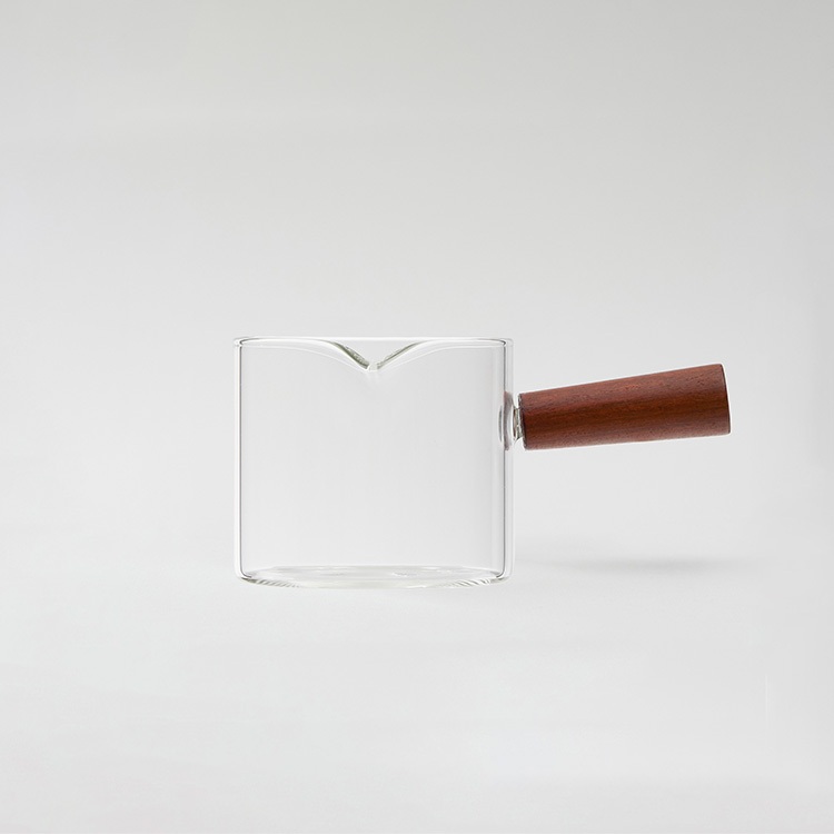 Wood handle heat-resistant glass_200ml