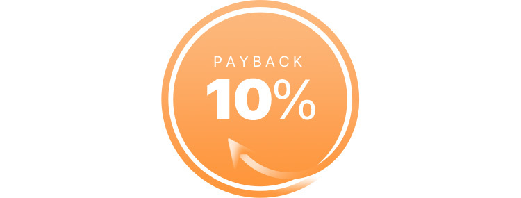 10% PAYBACK