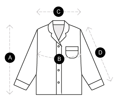 남/여성-슬립웨어(긴팔 셔츠형 상의)