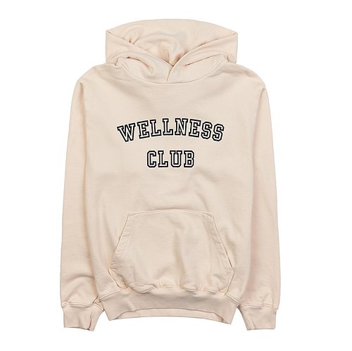 SPORTY&RICH(스포티앤리치) [스포티앤리치] 웰니스 클럽... [스포티앤리치] 웰니스 클럽 후드 티셔츠 WELLNESS CLUB FLOCKED... 