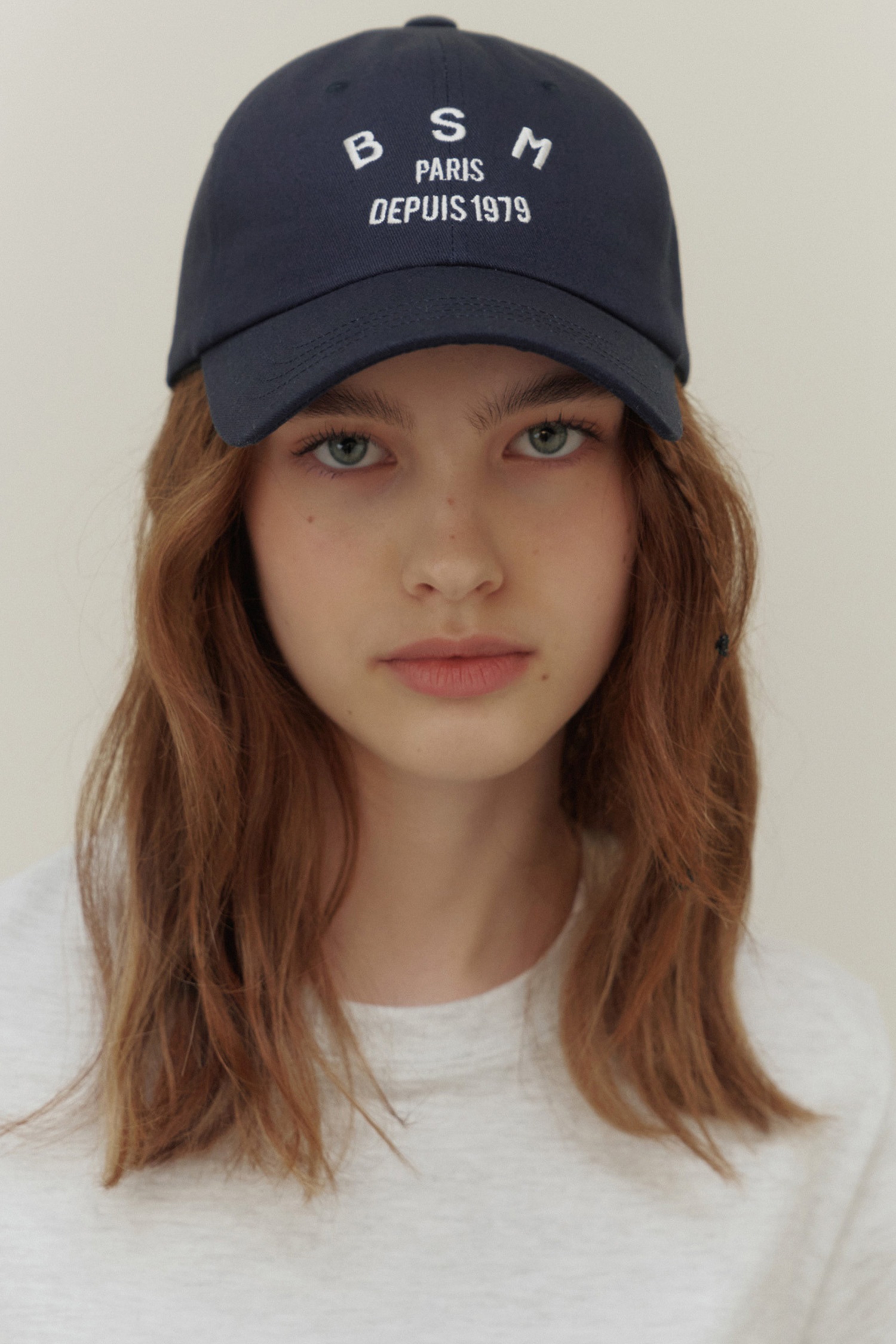 [23HS] BSM LOGO BALL CAP - NAVY