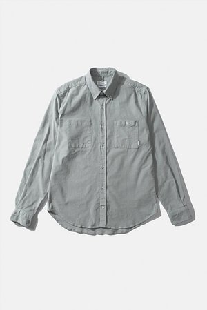 EDMMOND STUDIOS(에드몬드 스튜디오) [에드몬드 스튜디오] MICROCORD SHIRT PLAIN GREY | S.I.VILLAGE (에스아이빌리지)