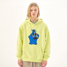 [SS20 SV X Sesame Street] Cookie Mosnter Patch Hoodie(Yellow)
