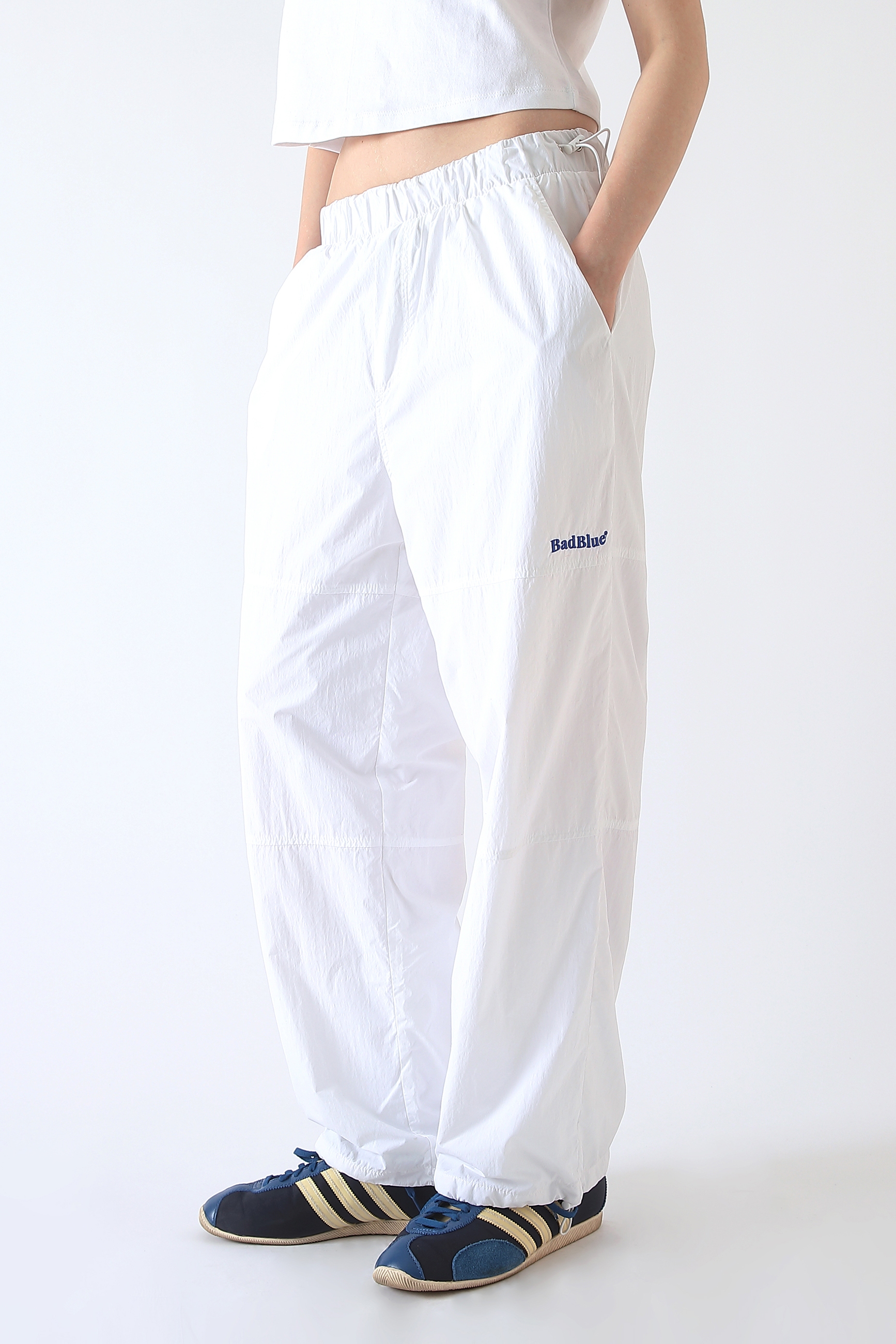 BADBLUE(배드블루) Parachute Pants White | S.I.VILLAGE (에스아이빌리지)
