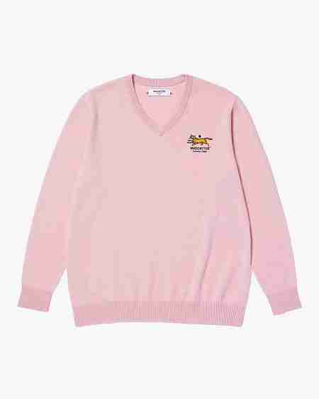 MADCATTOS(매드캐토스) MCC U ESSENTIAL V-NECK SWEATER-PINK | S.I.VILLAGE (에스아이빌리지)