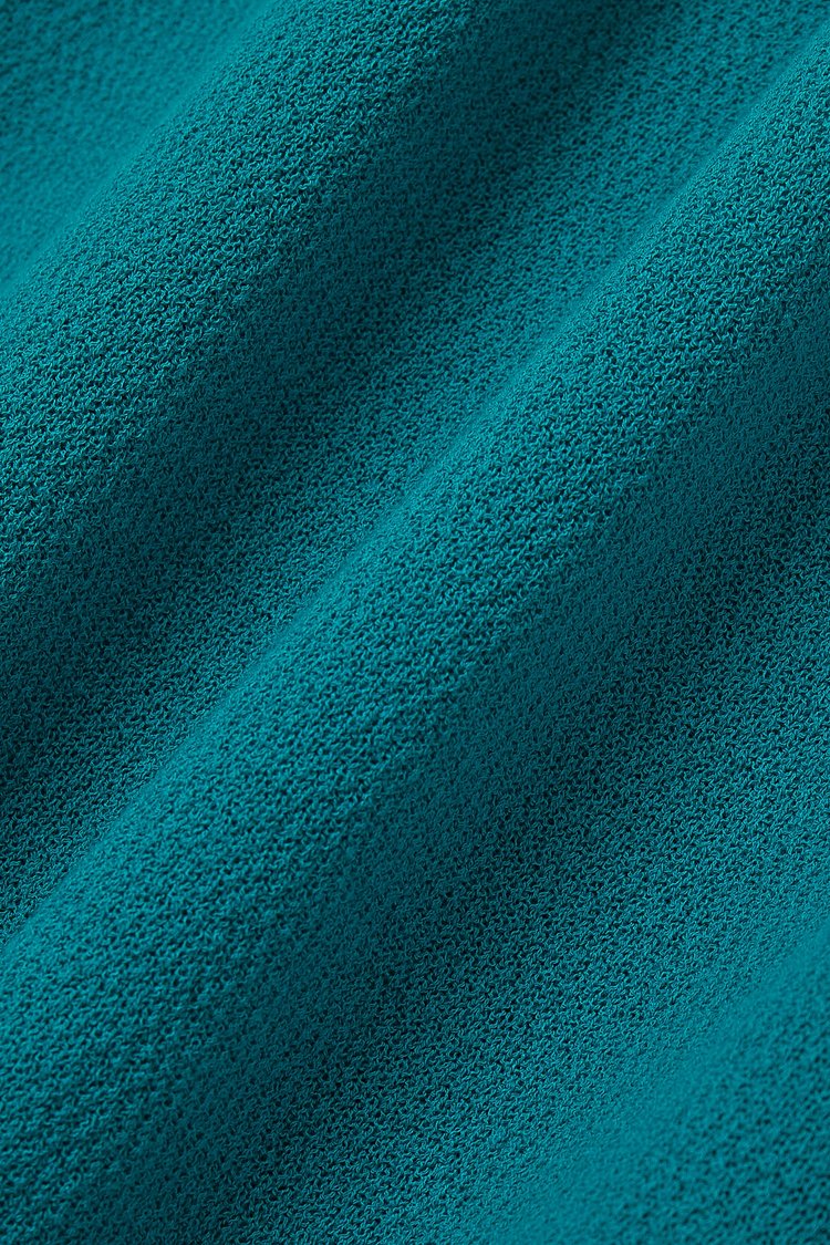 VACATION KNIT BUTTON POLO Men - Teal