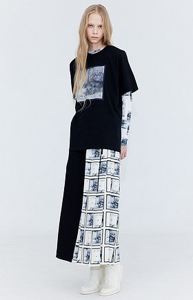 WNDERKAMMER(분더캄머) Pleats Wrap Skirt_Print | S.I.VILLAGE (에스아이빌리지)