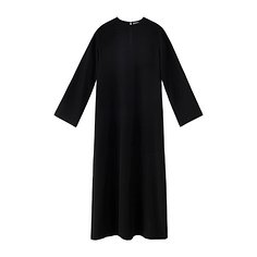 Rhea Silk Dress (Black)