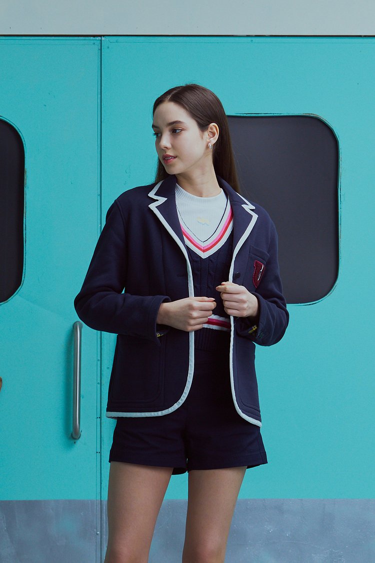 BOUCLE PREP SCHOOL JACKET_NAVY [U3S0J10255]