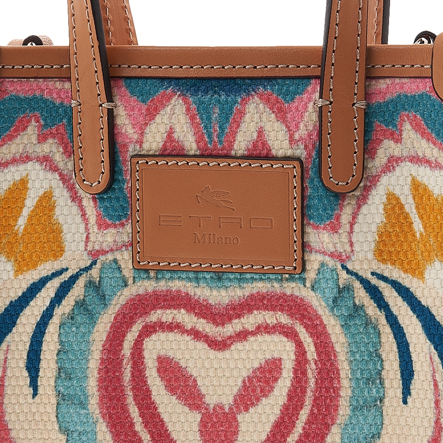 ETRO★女性 ペイズリー ミニ トートバッグ 1N861 8309 8000 希少✨ETRO エトロ ミニボストンバッグ トートバッグ ペイズリー
