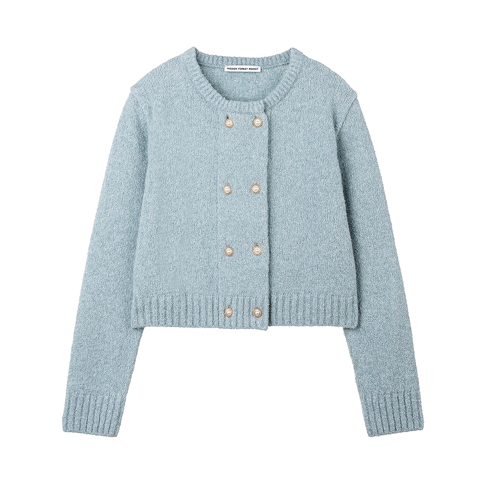 Double Sleeves Cardigan Sky Blue