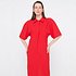 Round Sleeve Dress_Red