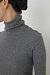 Warm turtle neck top melange gray