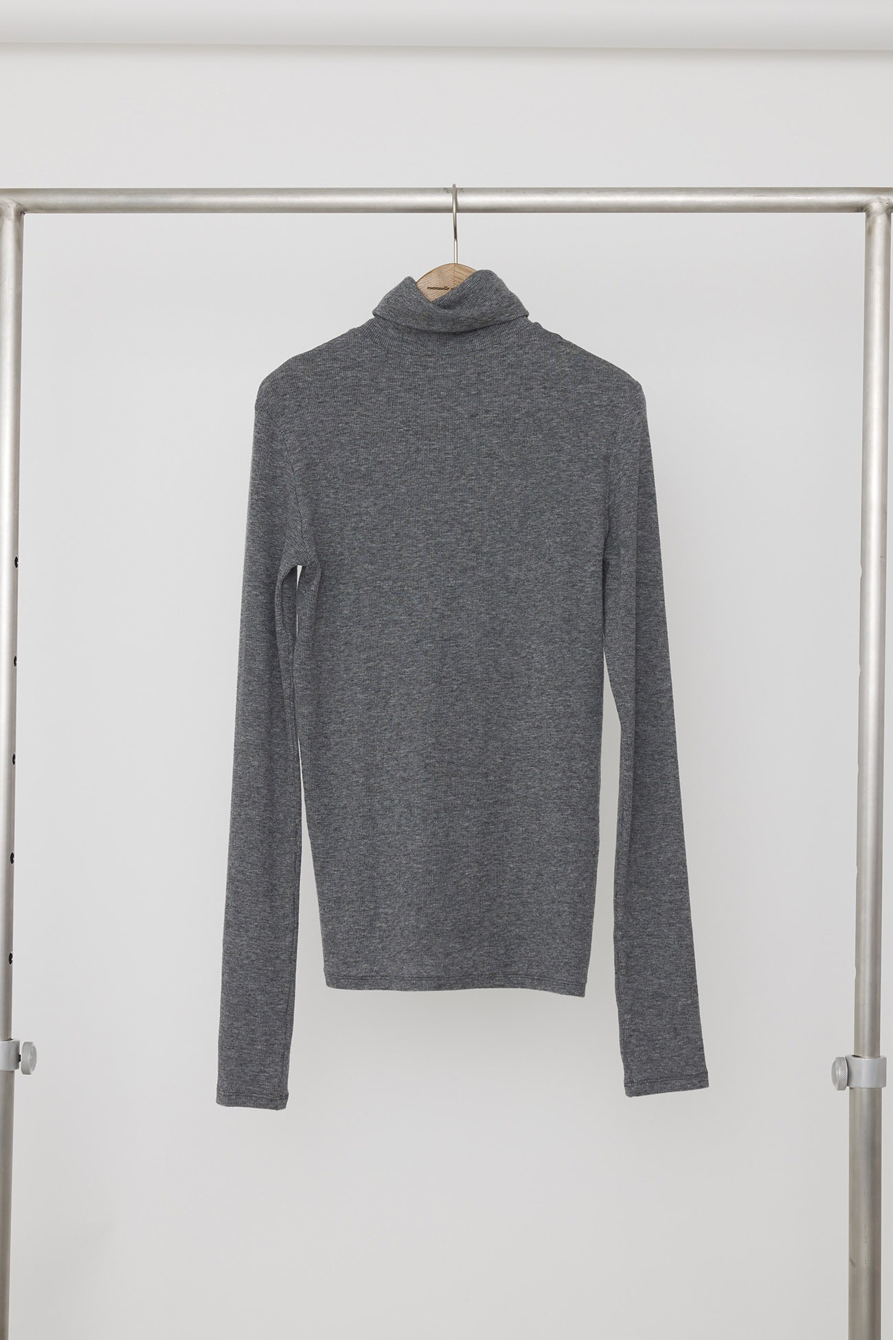 Warm turtle neck top melange gray