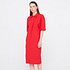 Round Sleeve Dress_Red