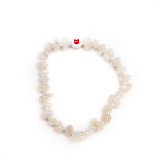 [T Balance]LOVE HEART Moonstone Crystal Healing Bracelet