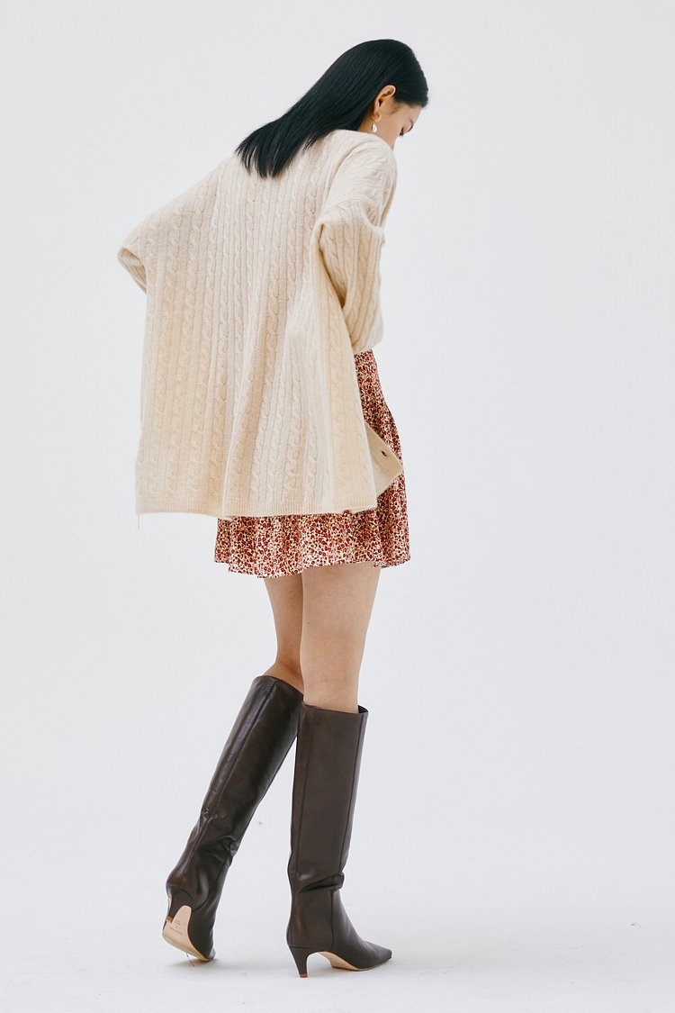 오버사이즈 캐시미어 가디건 (Giusta Oversized Cashmere Cardigan)