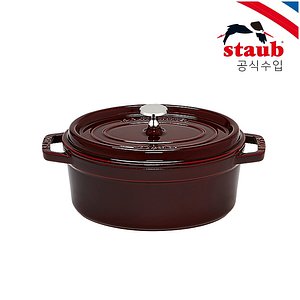 STAUB(스타우브) [스타우브] 타원형 꼬꼬떼 23cm 석류레드 ST102387 | S.I.VILLAGE (에스아이빌리지)