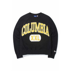 COLUMBIA UNIVERSITY(컬럼비아 유니버시티) CUT XXL LOGO WOMENS TERRY SWEATSHIRTS 블랙 | S.I.VILLAGE (에스아이빌리지)