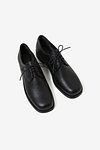 NEUTE(누트) 30mm Patrick Square Toe Derby Shoes (BLACK) | S.I.VILLAGE (에스아이빌리지)