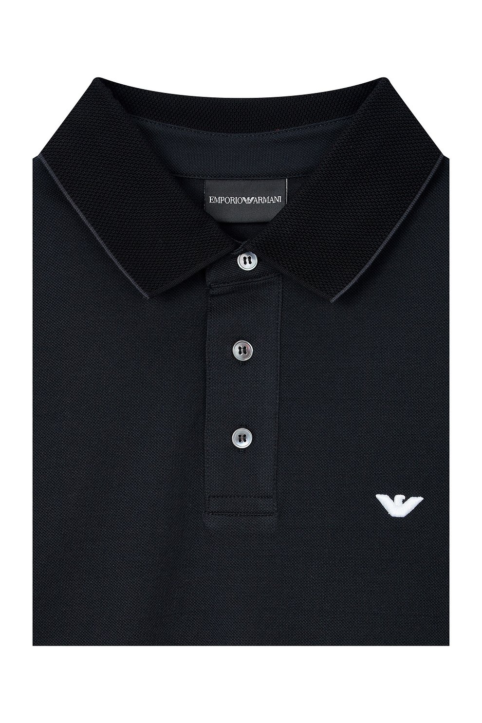 EMPORIO ARMANI(엠포리오 아르마니) 남성 컬러 블록 피케 폴로 셔츠 | 신세계V [EMPORIO ARMANI]남성 컬러 블록 피케 폴로 셔츠 - 