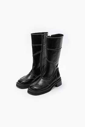 ATT(에이티티) Stitch line boots (Black) | S.I.VILLAGE (에스아이빌리지)