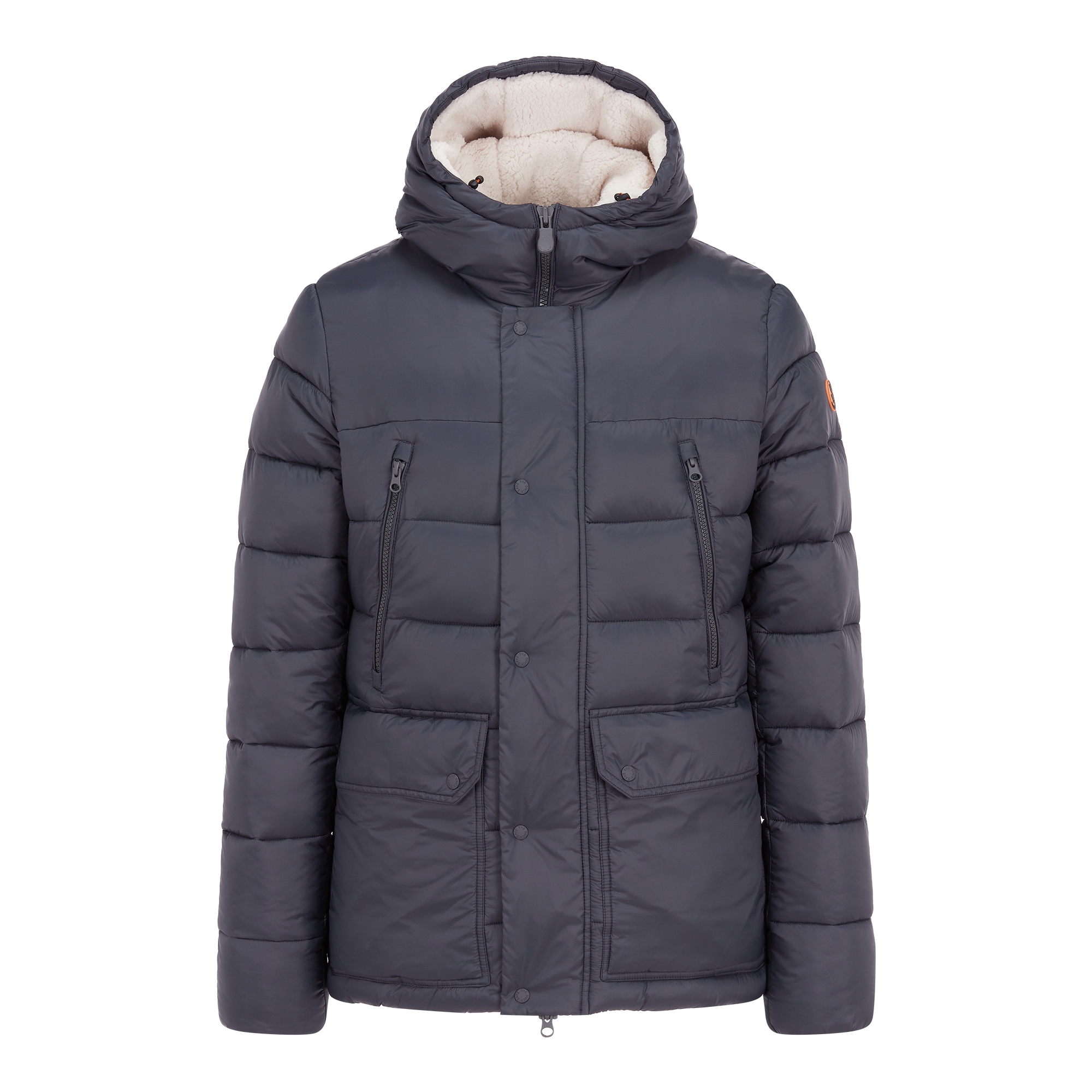 SAVE THE DUCK(세이브 더 덕) [MEN] GIGA 후드 숏 테디 자켓 | S.I.VILLAGE (에스아이빌리지)