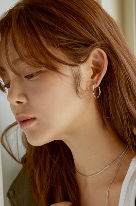 [윤아,김고은 착용] Joli Small Hoop Earrings_SILVER