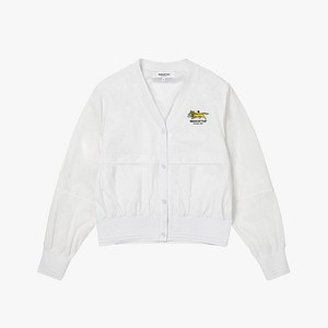 MADCATTOS(매드캐토스) MCC STRETCH WOVEN CARDIGAN-WHITE | S.I.VILLAGE (에스아이빌리지)