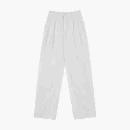 MADCATTOS(매드캐토스) MCC WOMEN`S WIDE TUCK PANTS-WHITE | S.I.VILLAGE (에스아이빌리지)