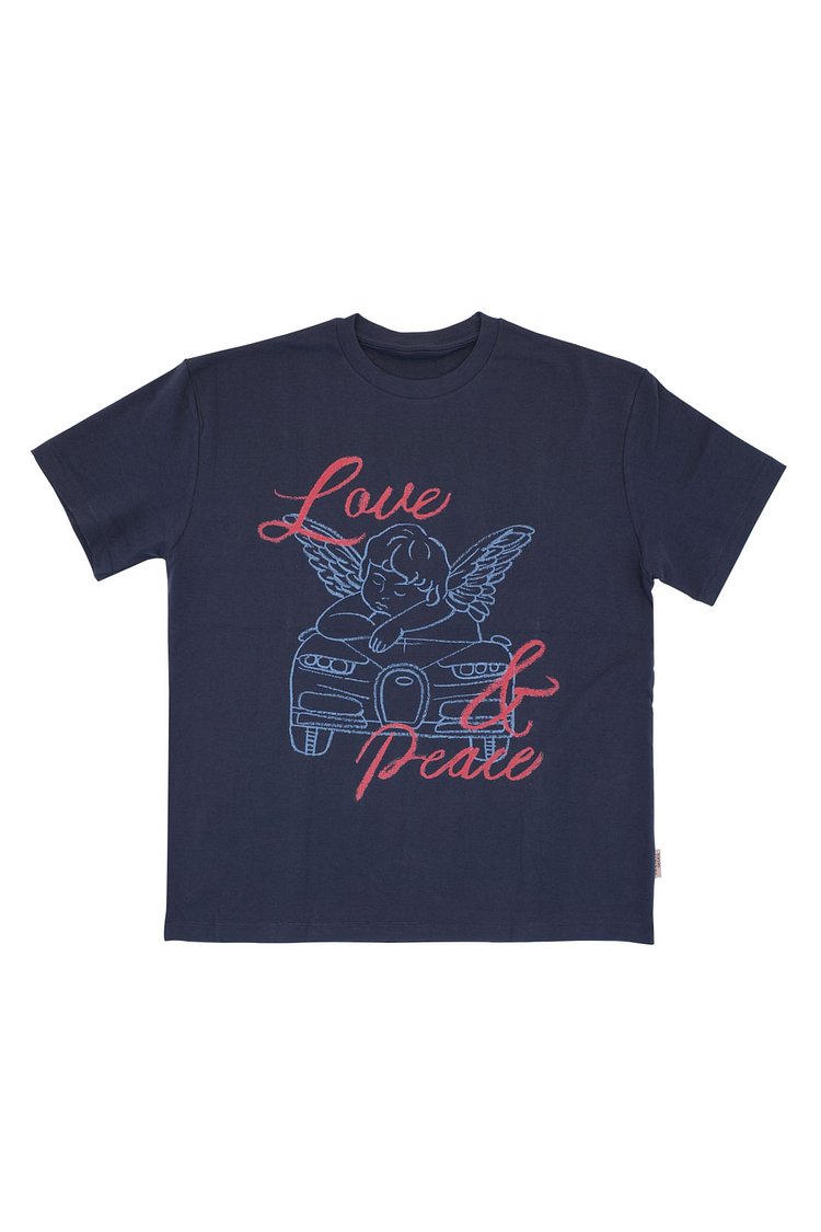 Love&Peace T-Shirts, Navy