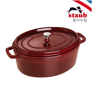 STAUB(스타우브) [스타우브] 오벌 꼬꼬떼 27cm 석류레드 (ST102787) | S.I.VILLAGE (에스아이빌리지)