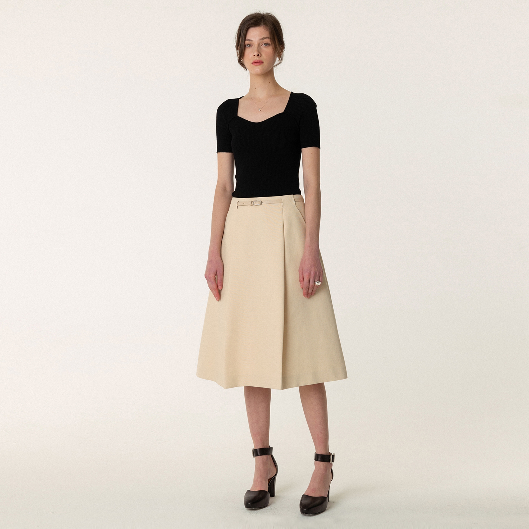 Belted skirt deals