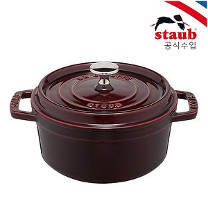 STAUB(스타우브) [스타우브]원형 꼬꼬떼 냄비18cm 석류레드 ST101887 | S.I.VILLAGE (에스아이빌리지)