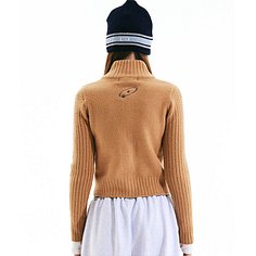 Atom Zip-up Sweater Deep Beige