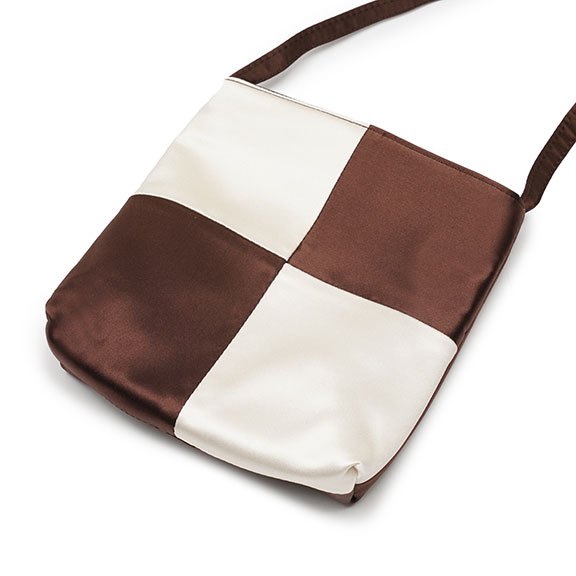 トートバッグ hai Vera Checkerboard Bag (Brown & Ivory) HAI(하이) 하이 hai Vera Checkerboard bag (brown & ivory