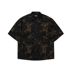 AJOBYAJO(아조바이아조) Tie-Dye Short Sleeves Shirt [BLACK] | S.I.VILLAGE (에스아이빌리지)
