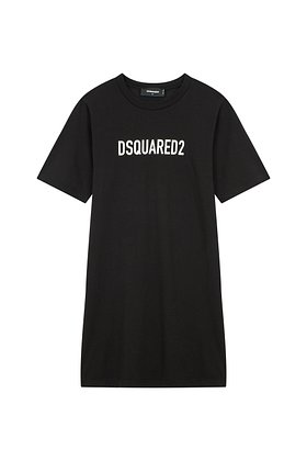 DSQUARED2(디스퀘어드2) 여성 프론트 로고 크루넥 드레스 | S.I.VILLAGE (에스아이빌리지)