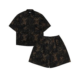 AJOBYAJO(아조바이아조) Tie-Dye Short Sleeves SET [BLACK] | S.I.VILLAGE (에스아이빌리지)