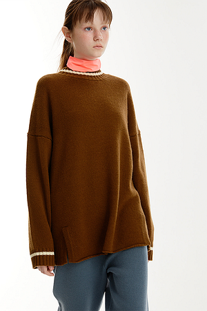 JE NE SAIS QUOI(주느세콰) UNIFORM PULLOVER_BROWN | S.I.VILLAGE (에스아이빌리지)