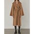 Double-faced wool and cashmere-blend cape coat