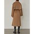 Double-faced wool and cashmere-blend cape coat