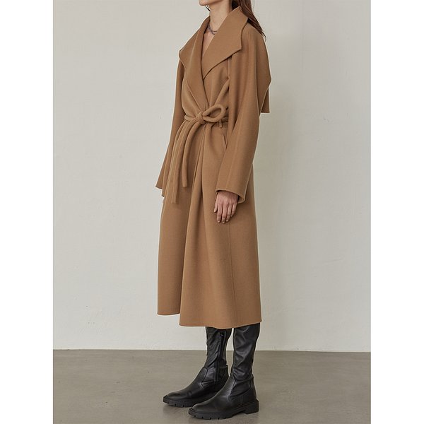 Double-faced wool and cashmere-blend cape coat