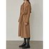 Double-faced wool and cashmere-blend cape coat