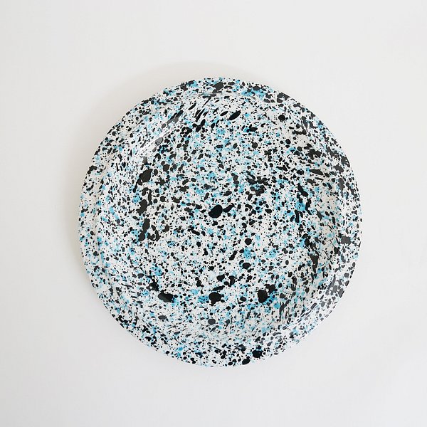 [Fabrik Pottery] 스플래쉬 런치 플레이트 Mint Blue & Black (BOONTHESHOP Exclusive)