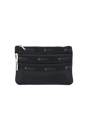 LESPORTSAC(레스포색) [레스포색] 리사이클드 블랙 쓰리집 코스메틱 파우치 [7158.R086] | S.I.VILLAGE (에스아이빌리지)