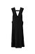 Collar point layered dress - Black