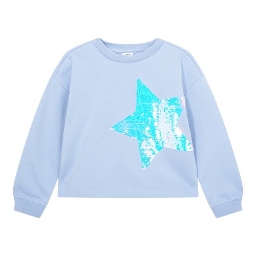 ★갭키즈 21년 HOLIDAY★ [키즈 여아 6-14세] 스타 플리피 박시 맨투맨 - S.I.VILLAGE [GAP Kids]★갭키즈 21년 HOLIDAY★ [키즈 여아 6... 