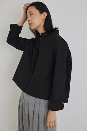 MANUELLE ET GUILLAUME(마누엘에기욤) [ver.2023 Fall New] Signature cotton shirt real black | S.I.VILLAGE (에스아이빌리지)